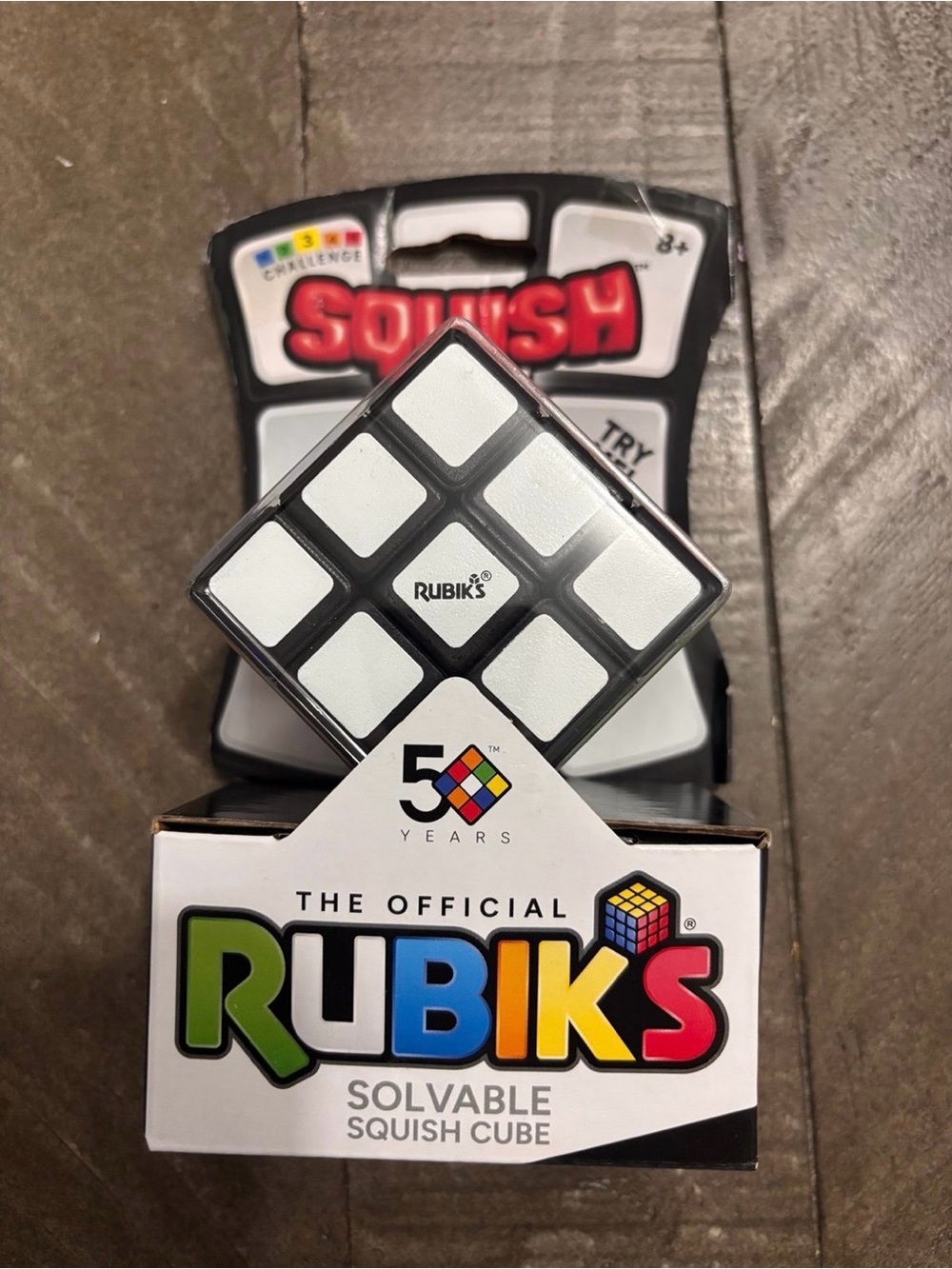 Rubik's Official Squish Solvable Cube Squishy New